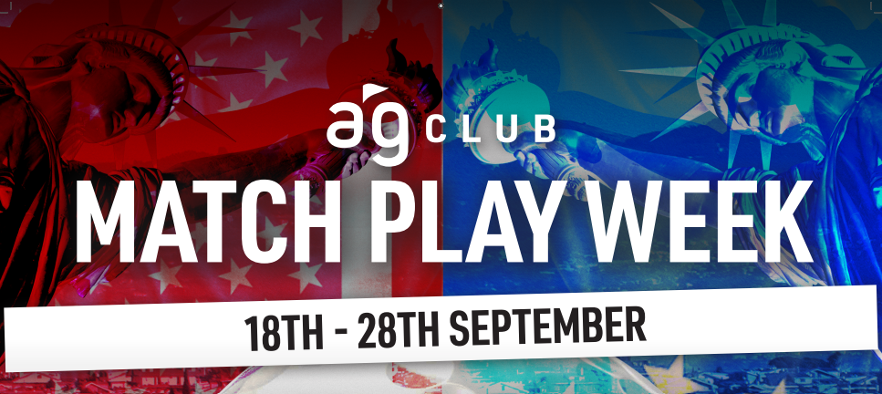 AG Club - Evento Match Play de 18 a 28 de setembro