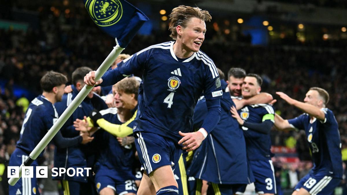 Scotland players celebrate