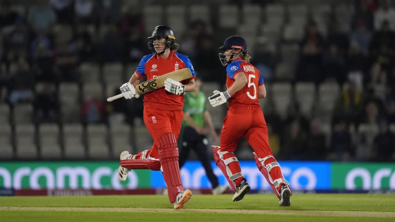 Copa do Mundo Feminina T20 - Inglaterra x Irlanda - Sciver-Brunt será submetido a um exame de panturrilha, pois uma lesão prejudica a vitória da Irlanda