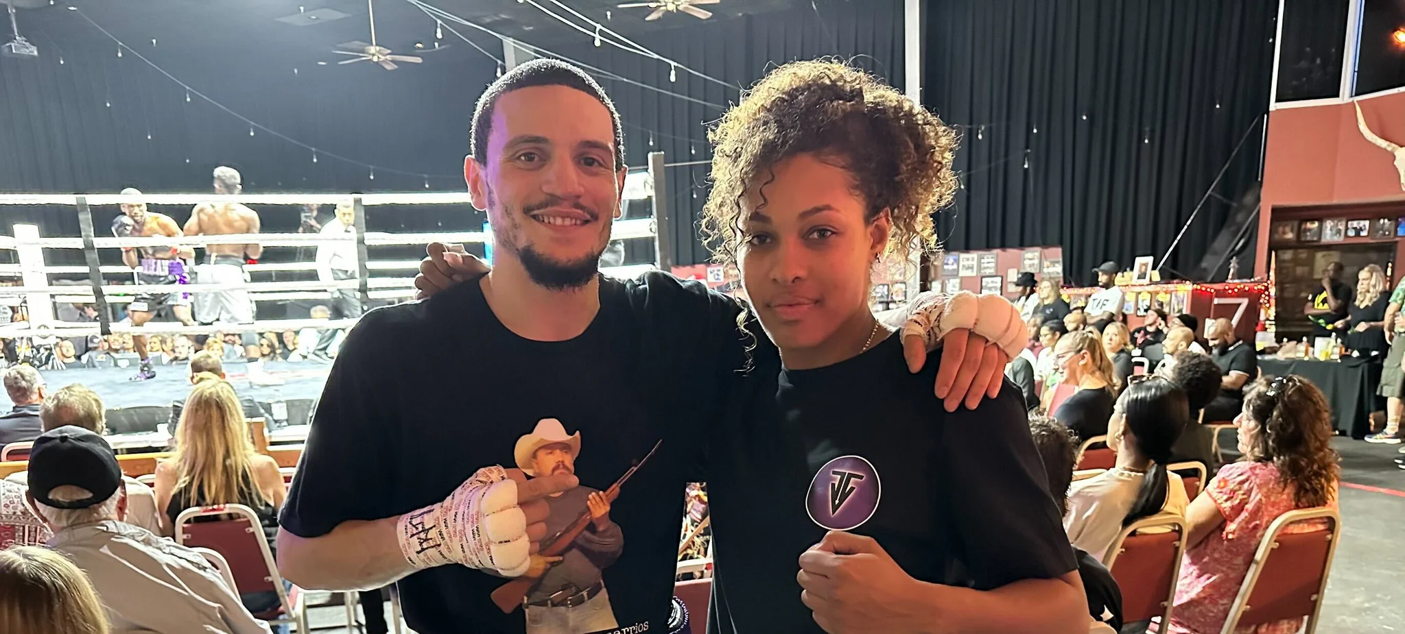 Dinâmica de treinador de boxe dele e dela