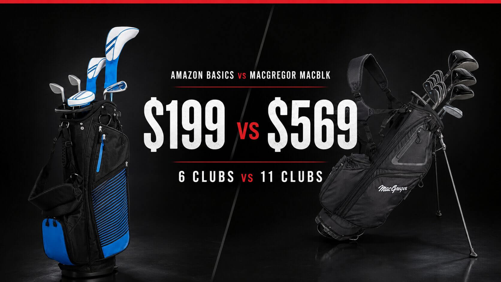 Estou comparando o conjunto de golfe de US $ 199 da Amazon com um conjunto básico melhor