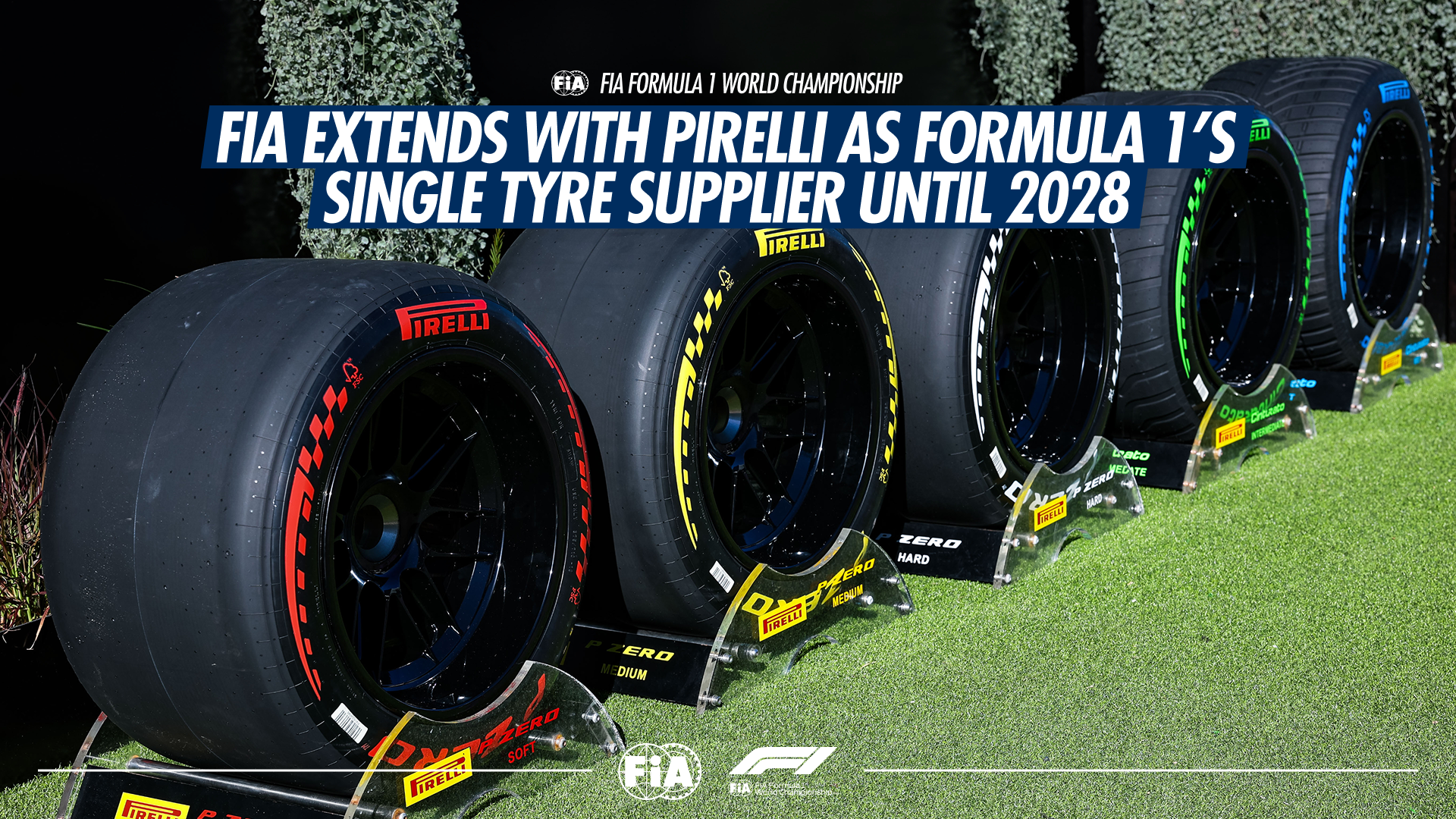 FIA estende Pirelli como única fornecedora de pneus para a Fórmula 1 até 2028