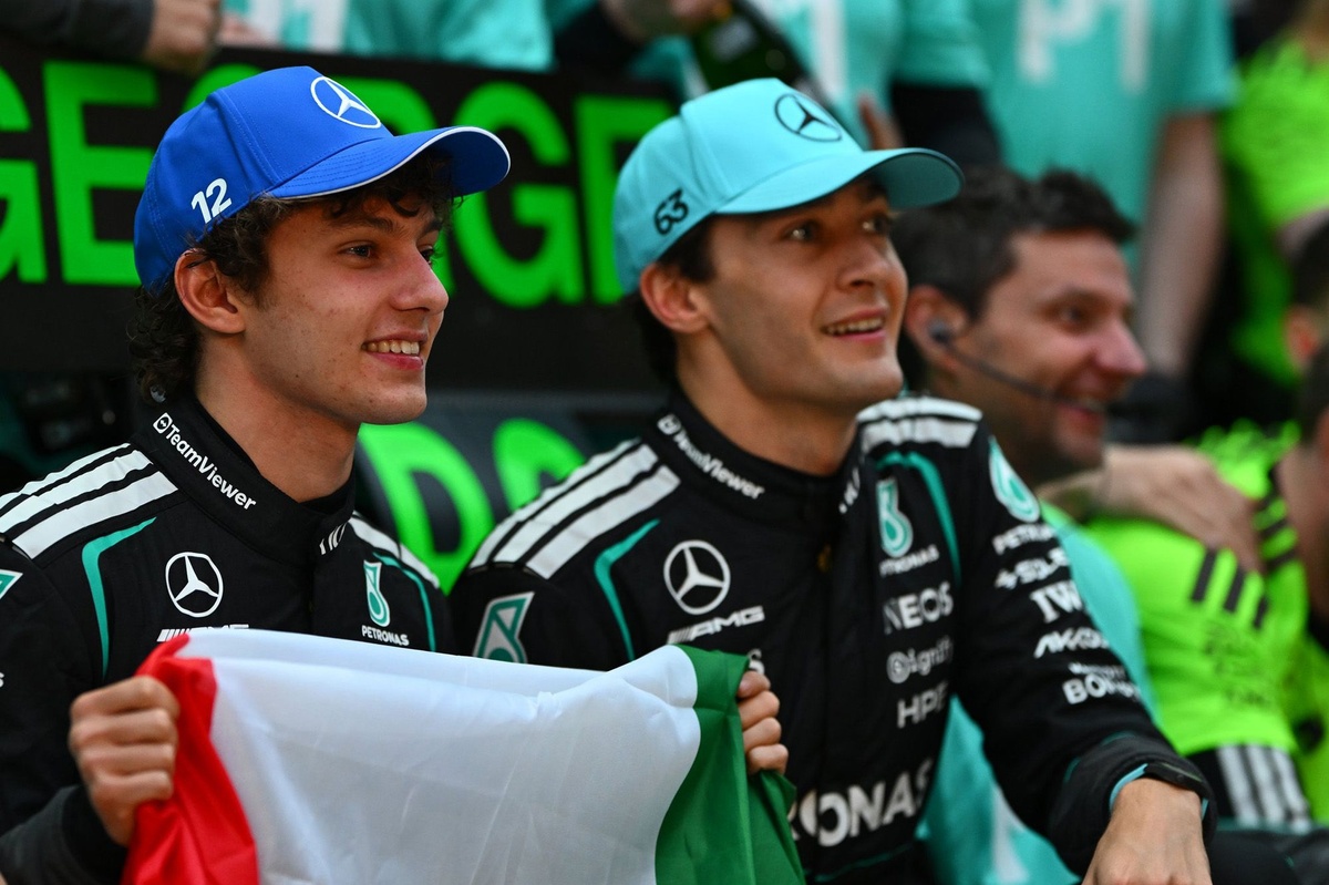Mercedes descarta especulações de favoritismo entre Russell e Antonelli