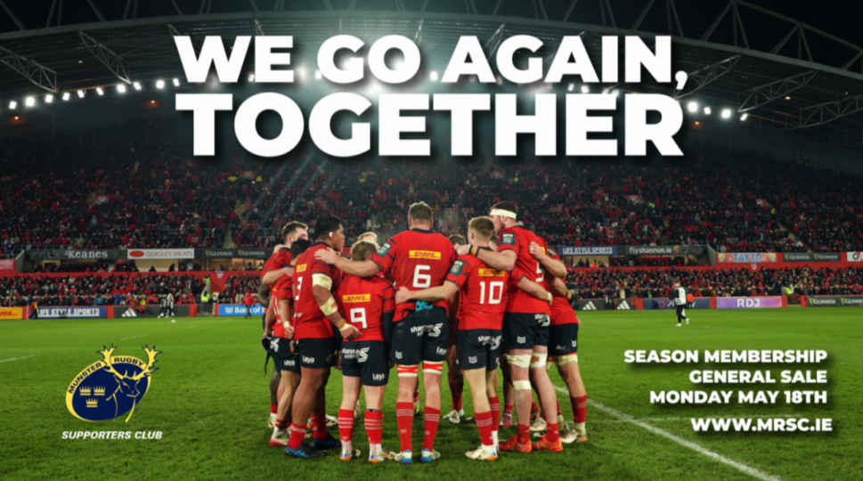 Munster Rúgbi | Assinaturas da temporada MRSC em promoção geral