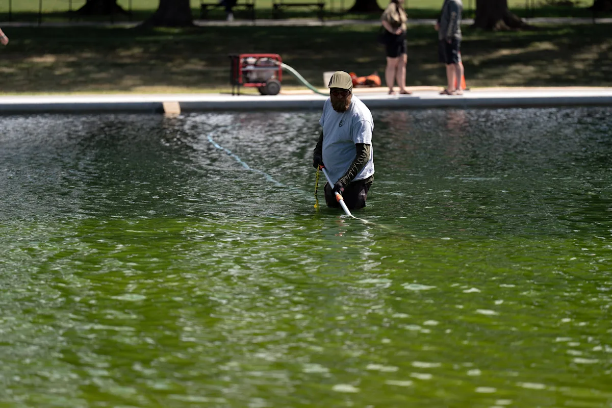 O ex-canoísta olímpico dos EUA David Hearn é preso por supostamente destruir o Lincoln Memorial Reflecting Pool