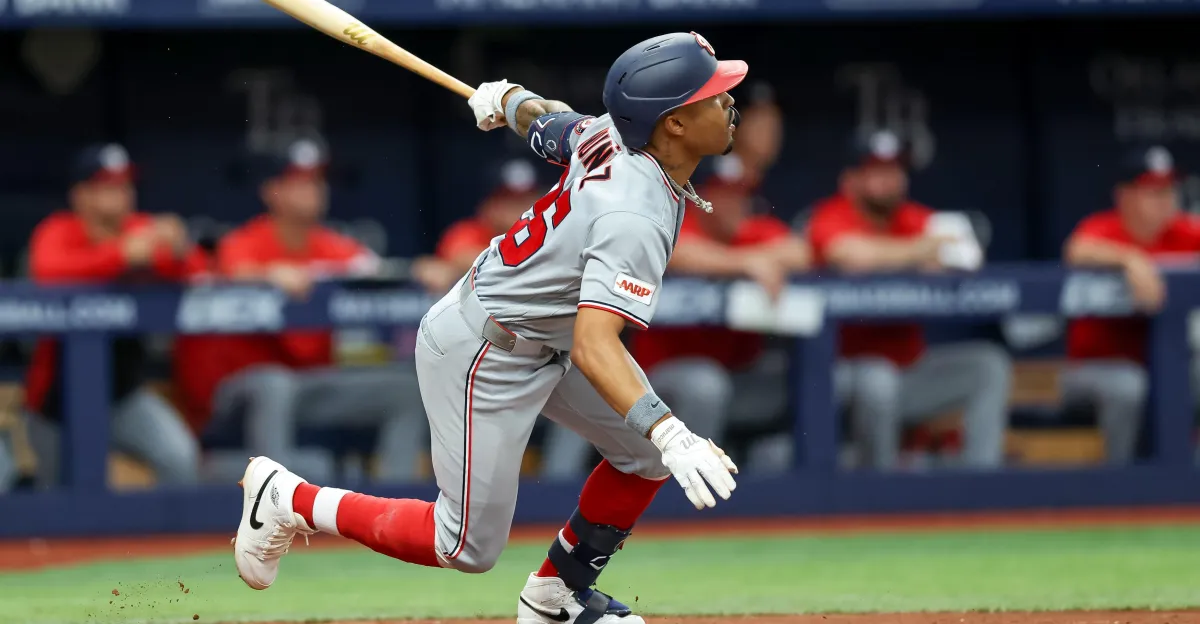 O taco de Nasim Nunez apareceu pelo Washington Nationals em junho
