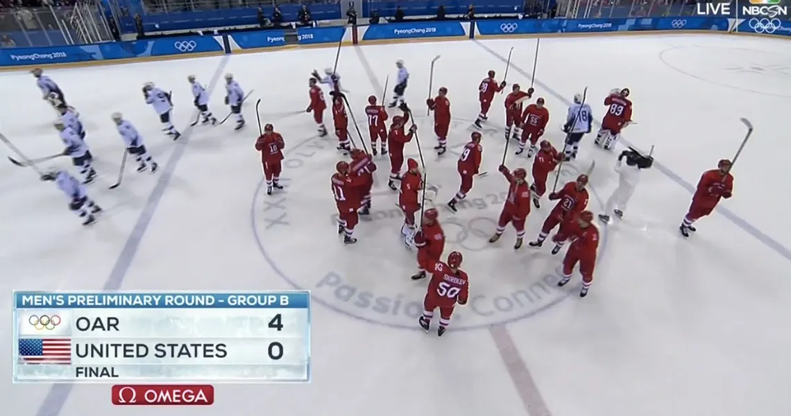 O time de hóquei dos EUA perde para a Rússia. Culpe a NHL por esta lista.