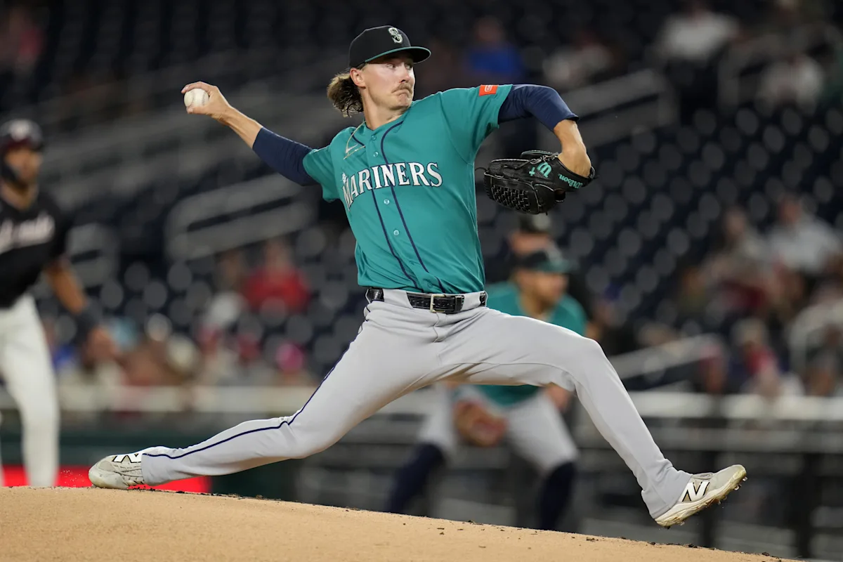 Os Mariners provaram que um pouco de chuva não faz mal, derrotando os Nationals por 10-2