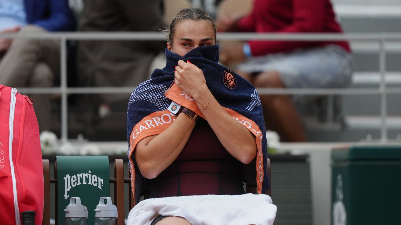 Sabalenka perdeu nas quartas do Aberto da França: ‘Só quero parar de jogar tênis imediatamente’